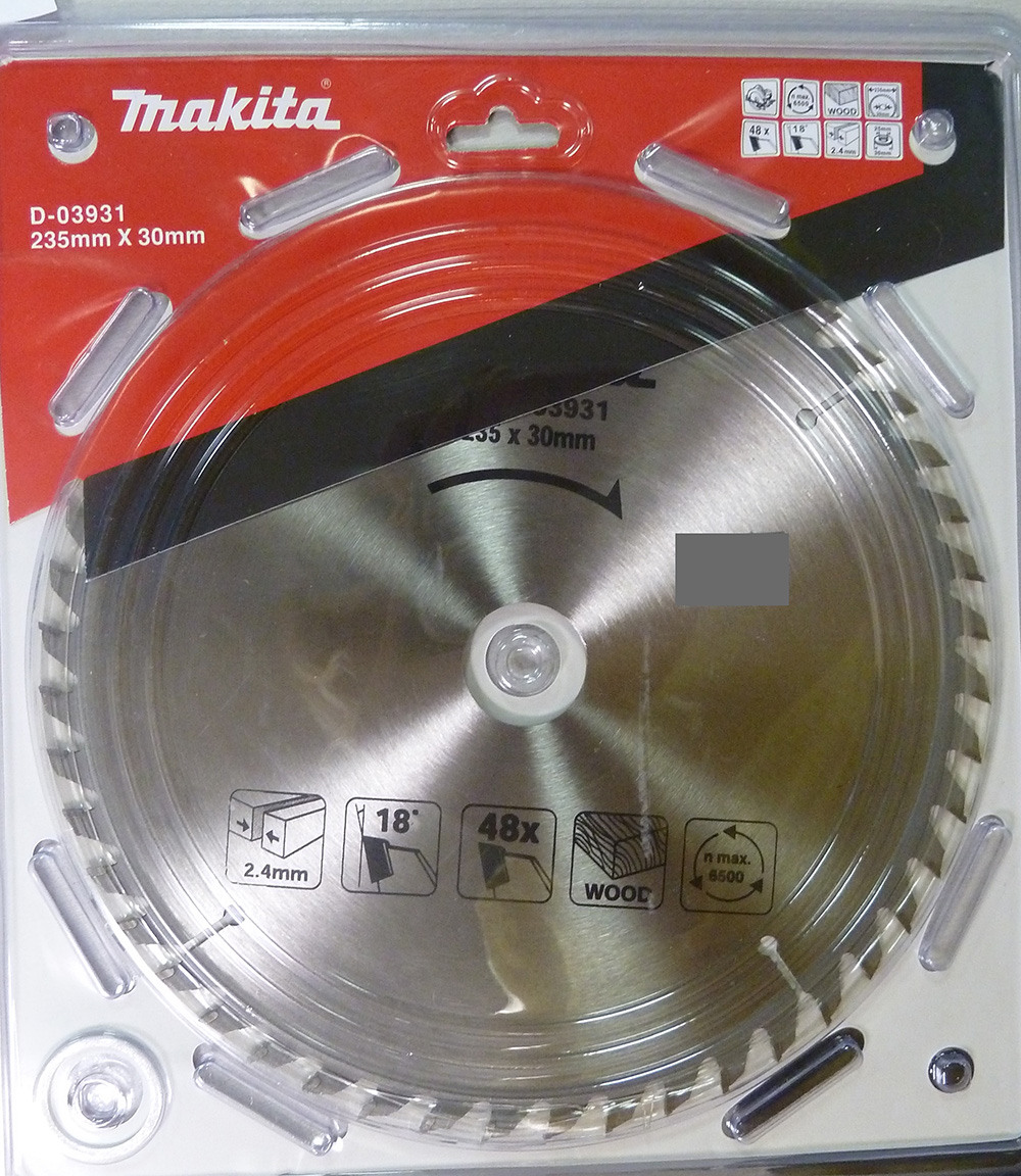 Sågklinga för trä Makita; 235x2,4x30,0 mm; Z48; 18°