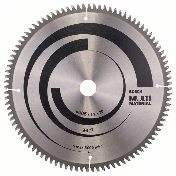 Sågklinga för trä Bosch MULTI MATERIAL; 305x3,2x30,0 mm; Z96; -5°