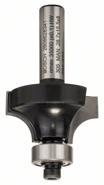 Avrundningsfräs Bosch 8/15,5/53 mm med kullager