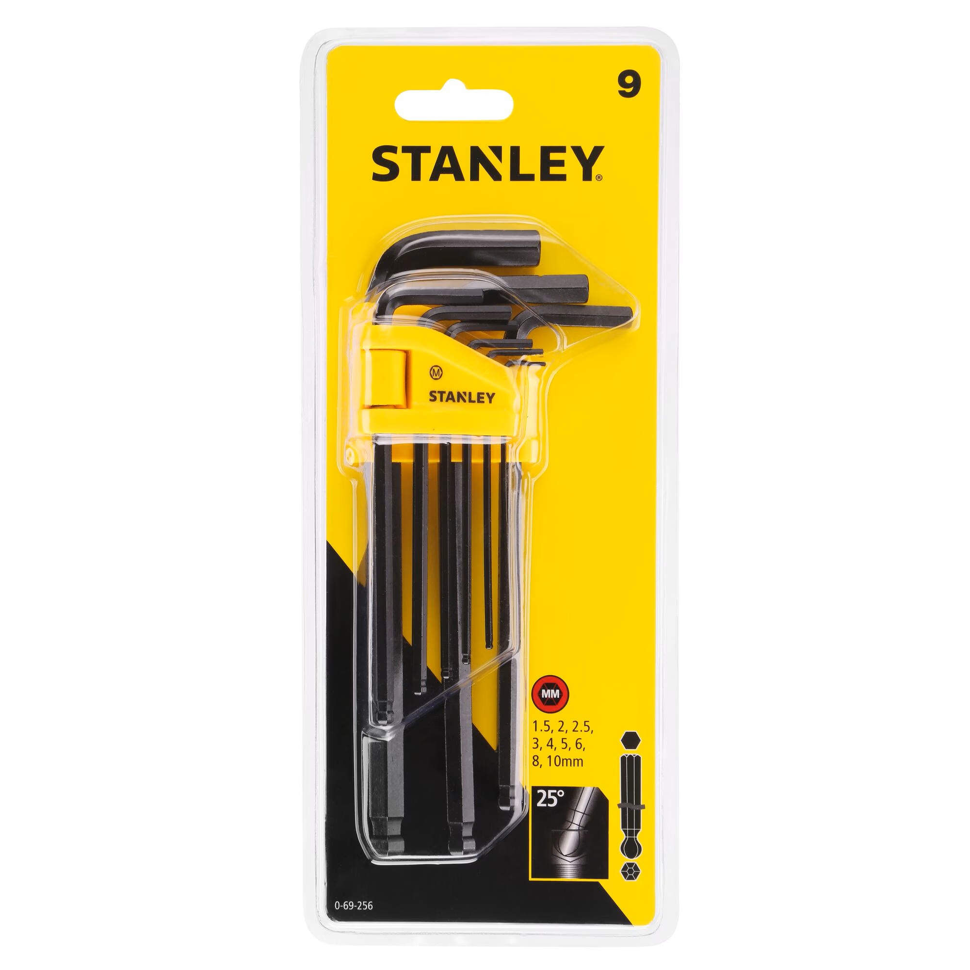 Insexnycklar Stanley 0-69-256; 9 st.