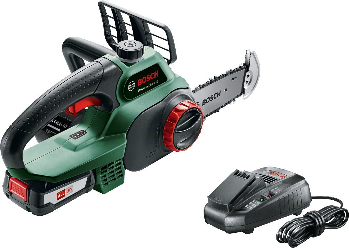 Elkedjesåg Bosch Universal Chain; 18 V; 1x2,5 Ah batt.; 20 cm svärd