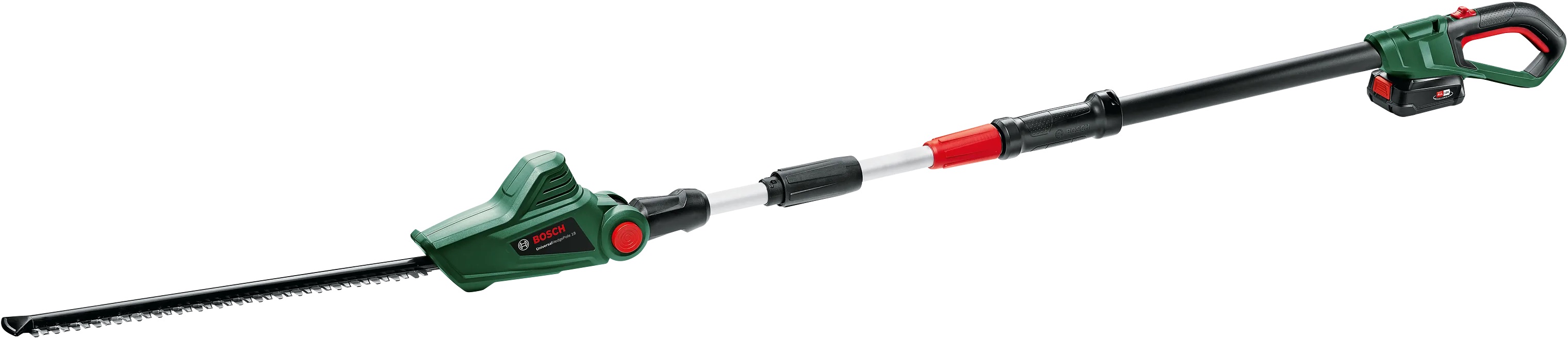 Teleskopisk häcksax  Bosch Universal Hedge Pole 18; 18 V; 1x2,5 Ah sladdlös; 43 cm längd