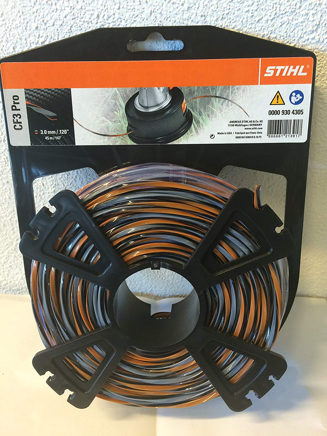 Trimmertråd Stihl CF3 Pro; 3 mm x 45 m