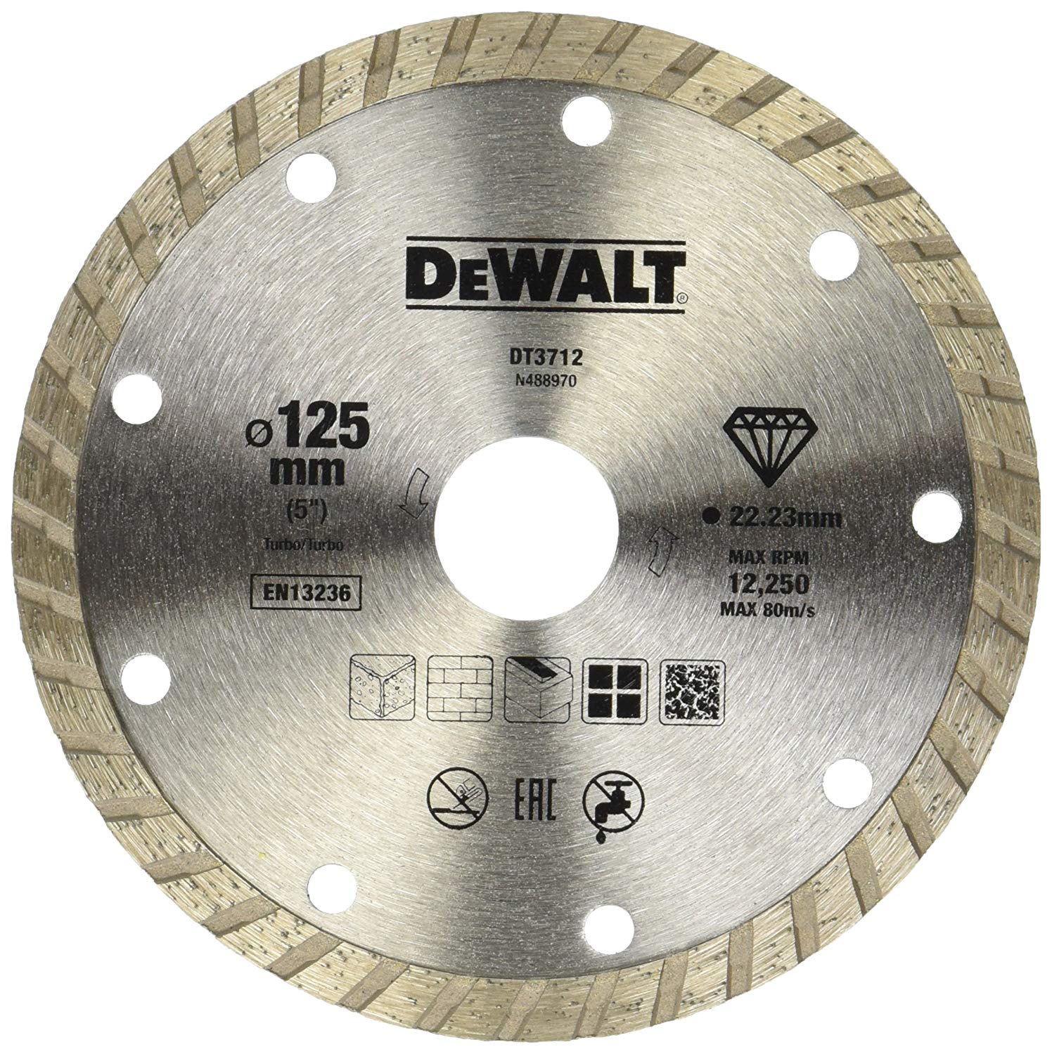 Diamantkapskiva DeWalt DT3712-QZ; 125 mm