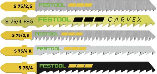 Sticksågsblad Festool; 75 mm; 25 st.