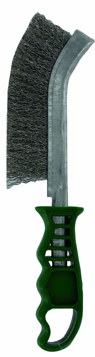 Manuell stålborste Tivoly Ergonomic Convex; 0,3 mm