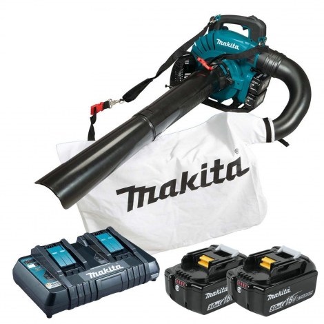 Batteridriven lövblås/sug Makita DUB363PT2V; 2x18 V; 2x5,0 Ah batt.