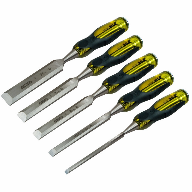 Trästämjärn set Stanley FatMax ThruTang; 5 st.