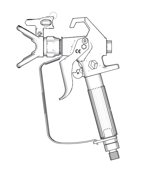 Pistol till färgspruta Graco FTx-E RAC X 210