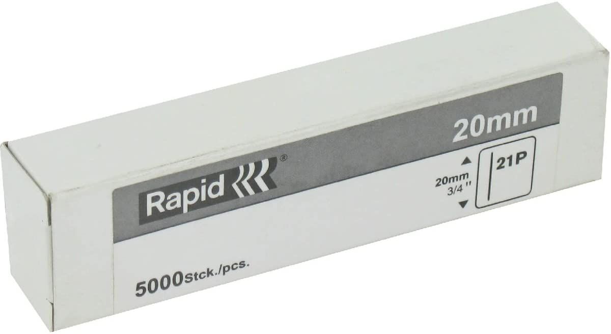 Spik Rapid 21P; 0,8x20 mm; 5000 st; galvaniserat