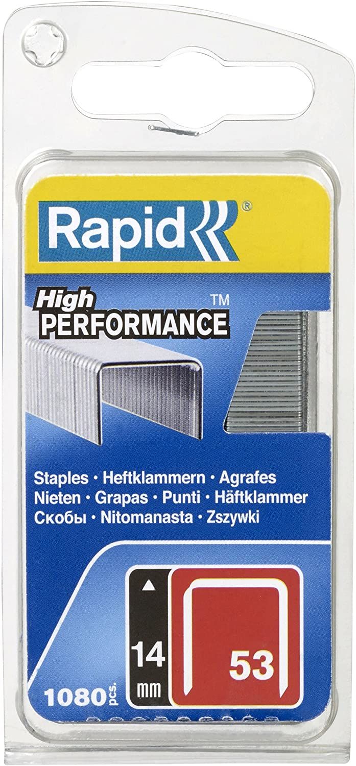 Häftklammer  Rapid 40109506; 14 mm; 1080 st.; typ 53; galvaniserat