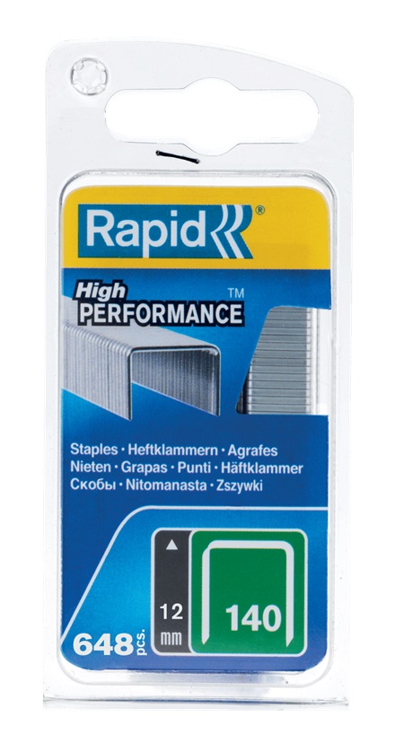 Häftklammer  Rapid Flatwire; 12 mm; 650 st.; typ 140; galvaniserat