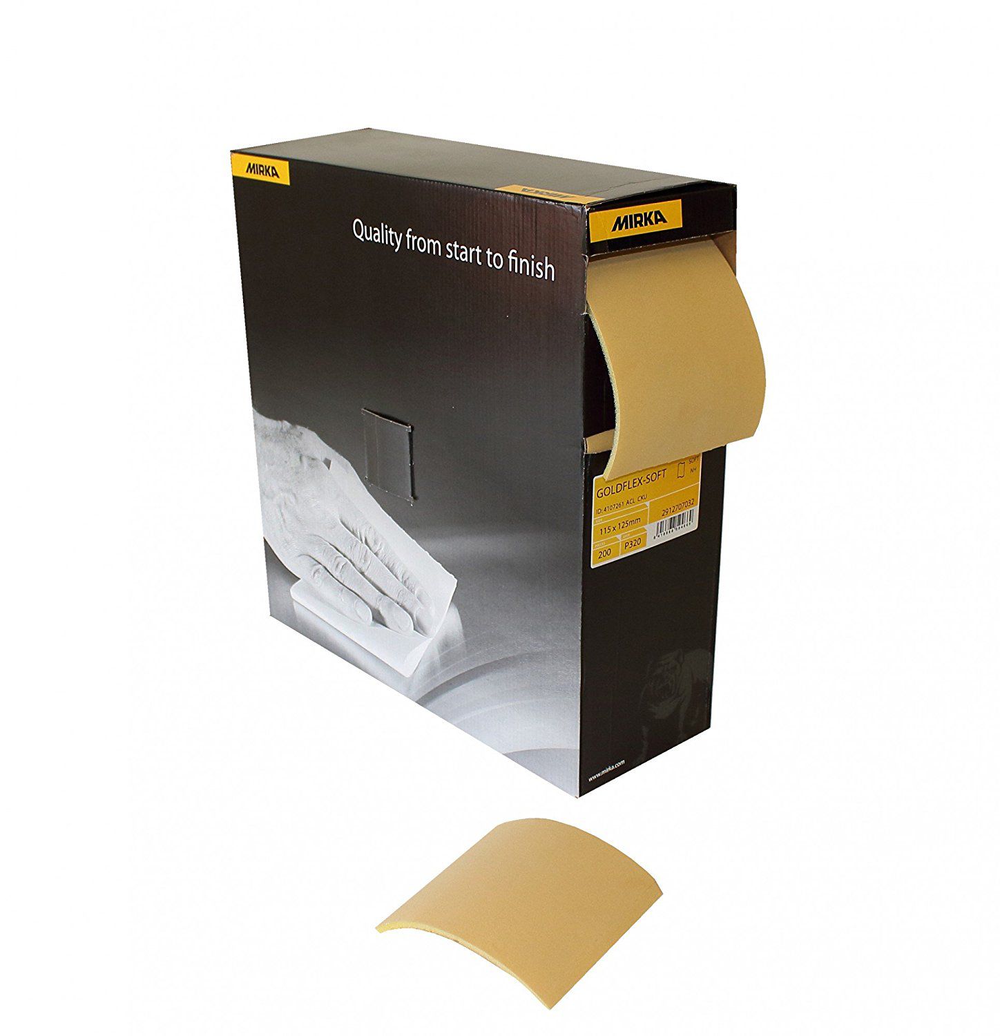 Sandpappersrulle Mirka GoldFlex Soft 2912707025; 115x125 mm; P240; 200 st.