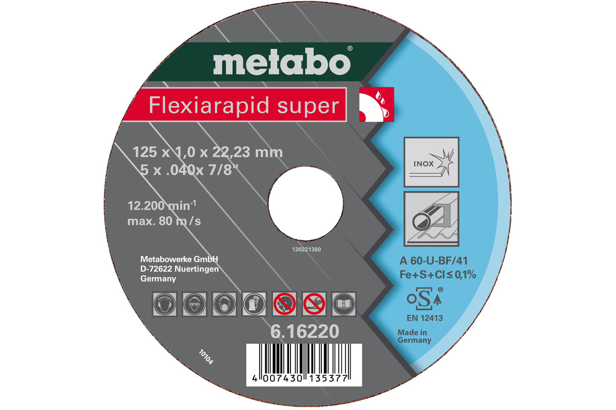 Kapskiva Metabo FLEXIARAPID SUPER; 115x0,8 mm; för metall