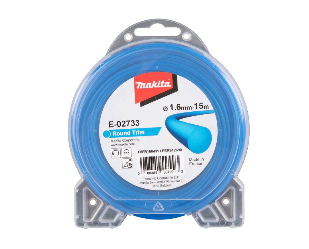Trimmertråd Makita; 1,6 mm/15 m; (rund)