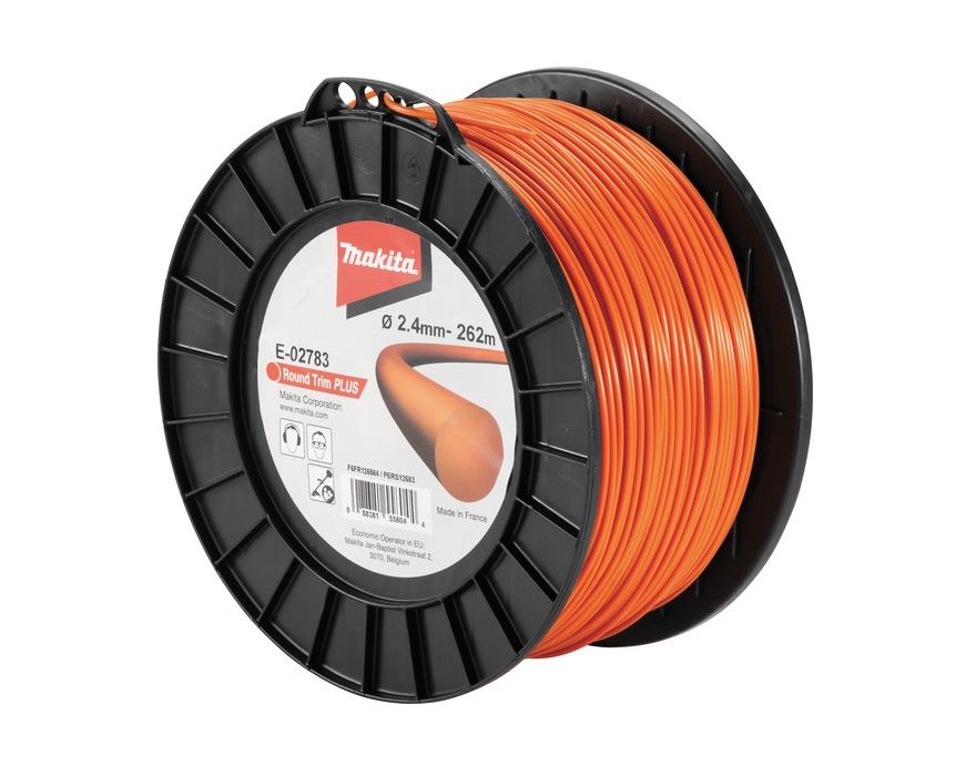 Trimmertråd Makita; 2,4 mm/262 m; (rund)