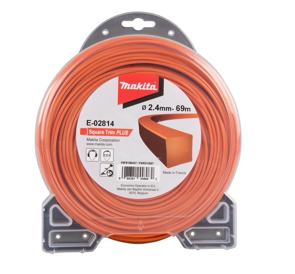 Trimmertråd Makita; 2,4 mm/69 m; 4 -kants