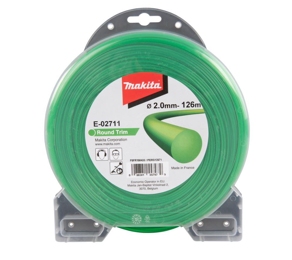 Trimmertråd Makita; 2,0 mm/126 m; (rund)