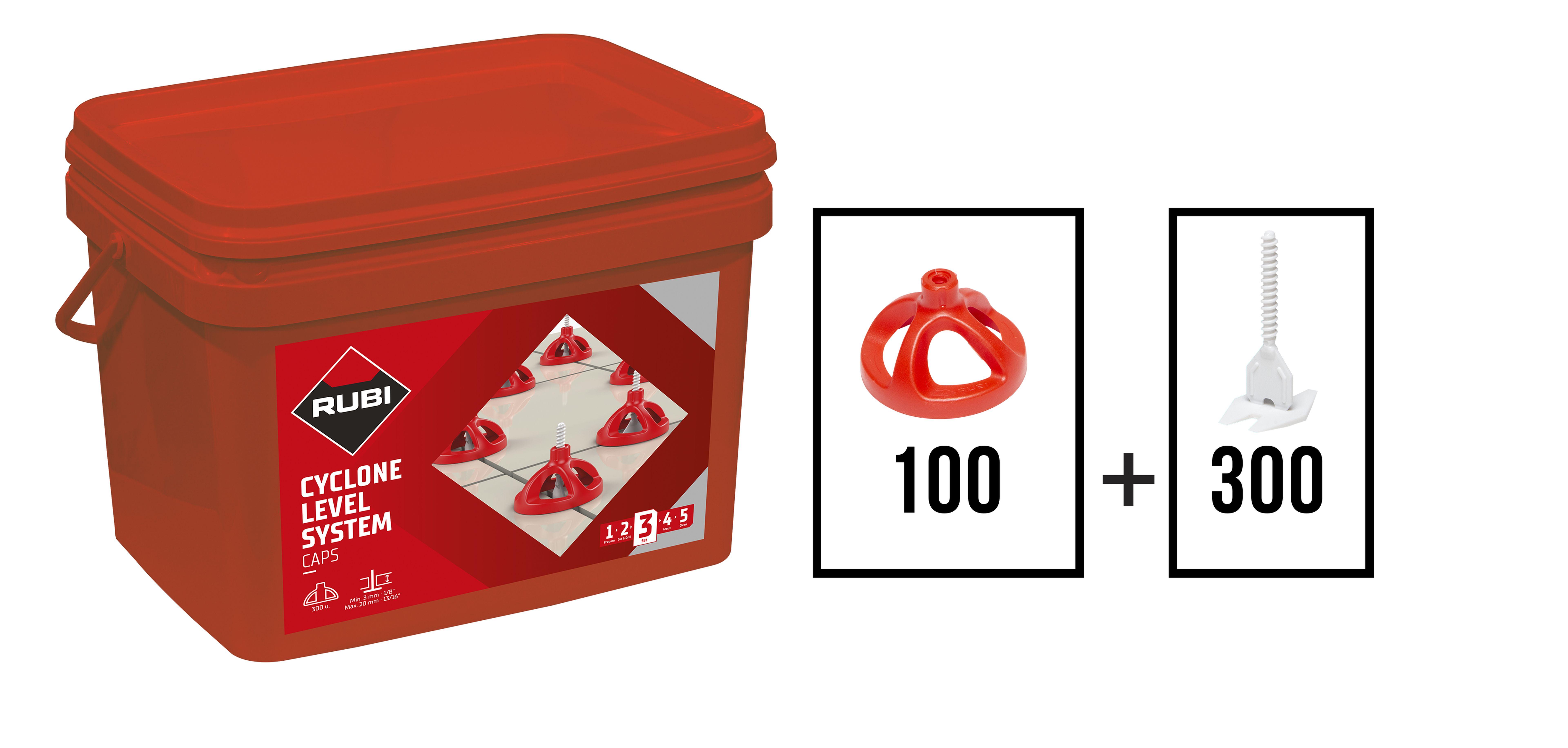 Tillbehörsset Rubi Kit Cyclone; 1,5 mm; 400 st.
