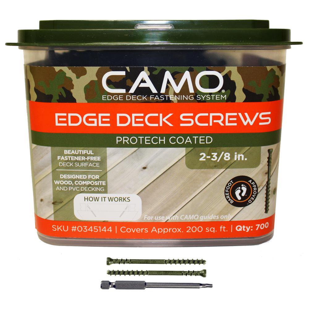 Träskruv Camo Edge Deck Screws; T15; C4; 60x4,2 mm; 700 st.