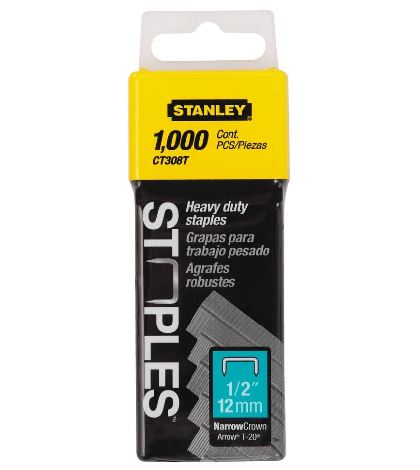 Häftklammer  Stanley; 10 mm; 1000 st; typ CT300