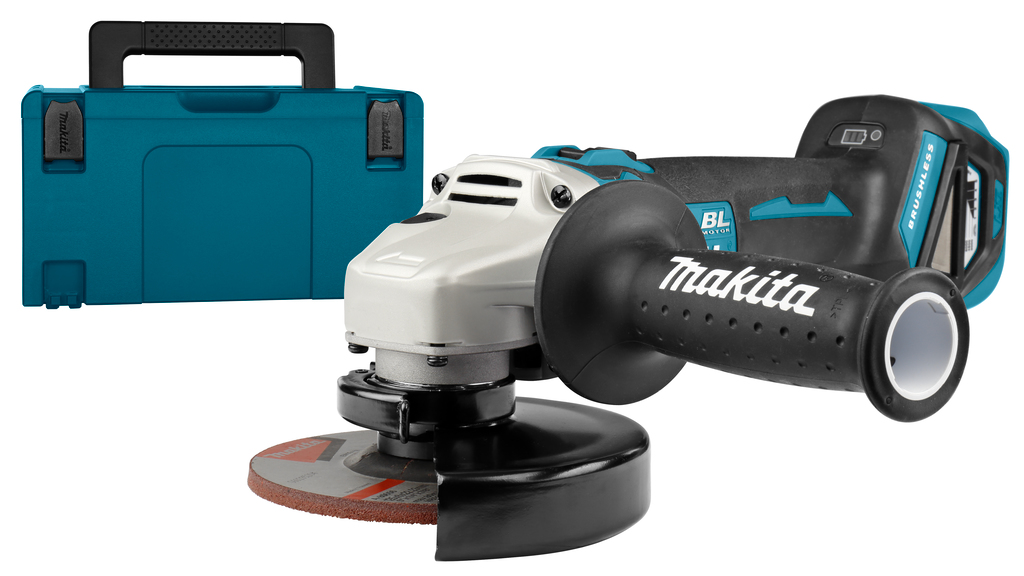 Vinkelslip Makita DGA513ZJ; 18 V (utan batteri och laddare)