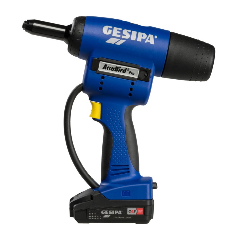 Sladdlöst nitverktyg Gesipa AccuBird PRO CAS; 18 V; 2x2,0 Ah