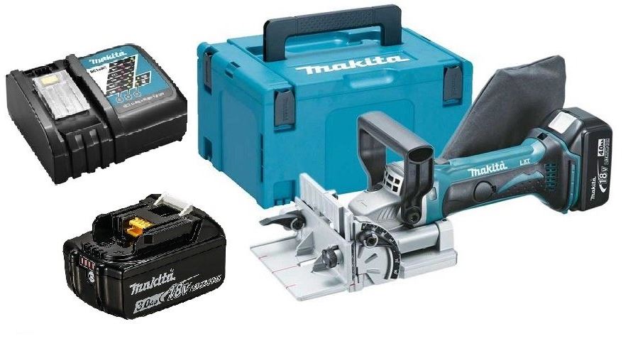 Lamellfräs Makita DPJ180RFJ; 18 V; 2x3,0 Ah batt.