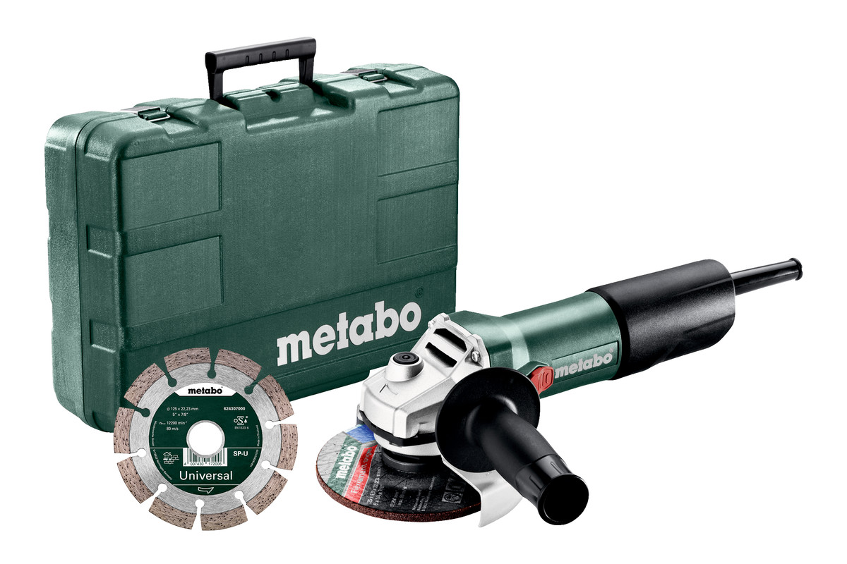 Vinkelslip Metabo W 850-125 SET