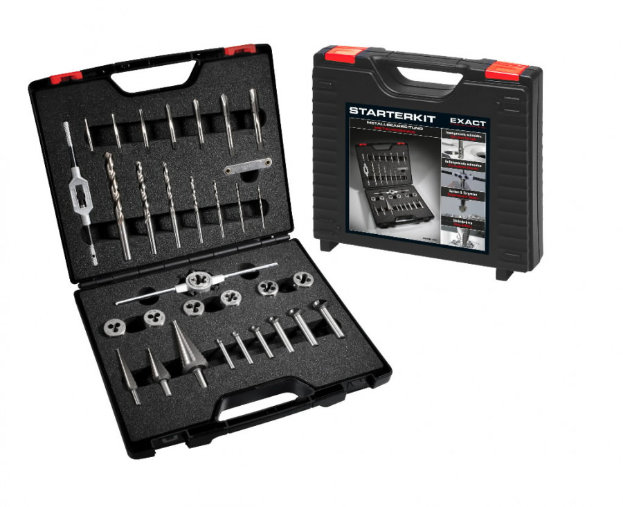 Gängsats Exact Starterkit Metal; M3-M12; 35 st.