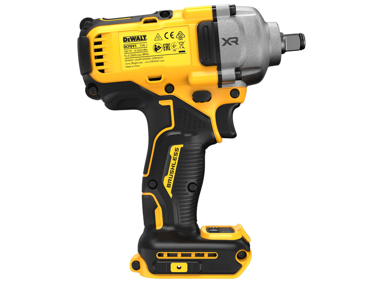 Slagmutterdragare DeWalt DCF891N-XJ; 18 V (utan batteri och laddare)