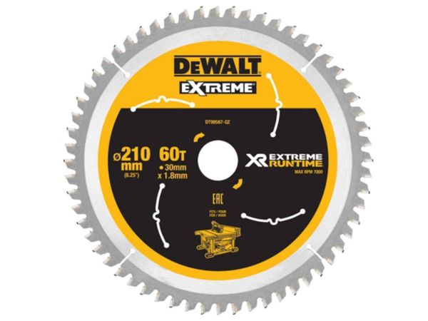 Sågklinga för trä DeWalt CSB DT99567; 210x30 mm; 60T