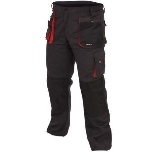 Byxor Yato YT-80149; L/XL; svart röd