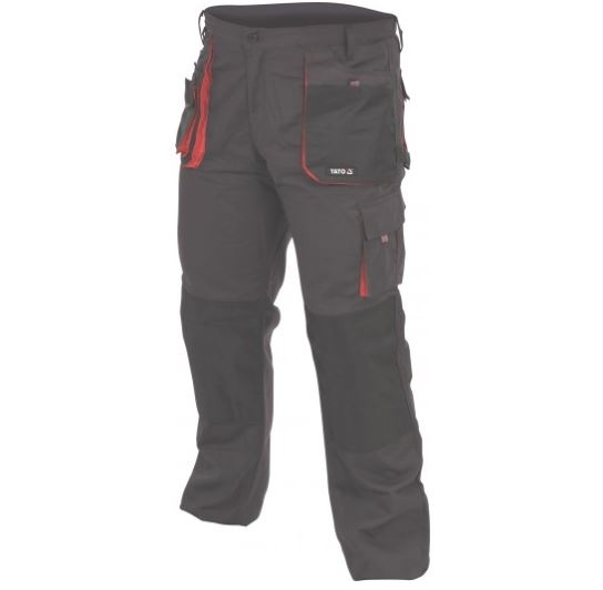 Byxor Yato YT-80151; XXL; svart röd