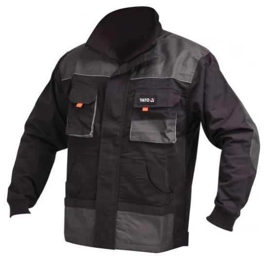 Jacka Yato YT-80181; XXL; svart/grå