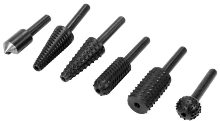 Fräs borrset Yato YT-61712; 6 st.