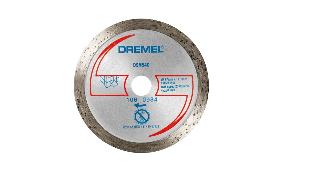 Diamantkapskiva för plattor Dremel DSM540; 77 mm