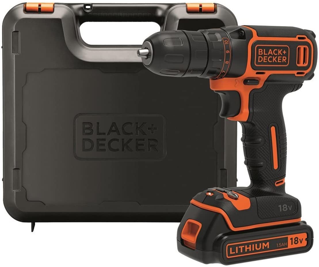 Slagskruvdragare / borr Black & Decker BDCDC18K-QW; 18 V; 1x1,5 Ah batt.