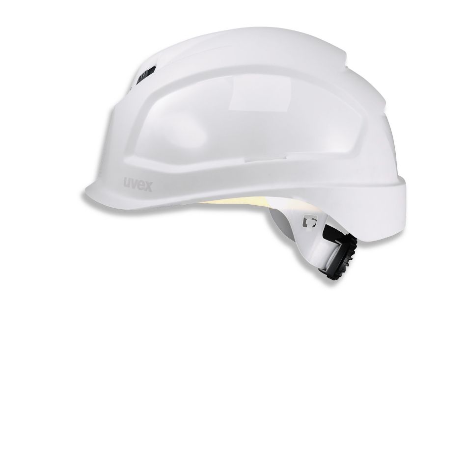 Skyddshjälm Uvex Pheos B-S-WR; 51-61 cm; vit; kort pip