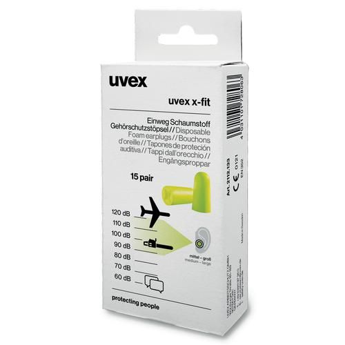 Öronproppar Uvex X-fit; 37 dB; 30 st.