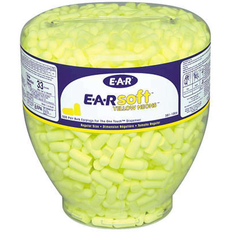 Öronproppar 3M E-A-R Soft; 36 dB; 500 par; neon