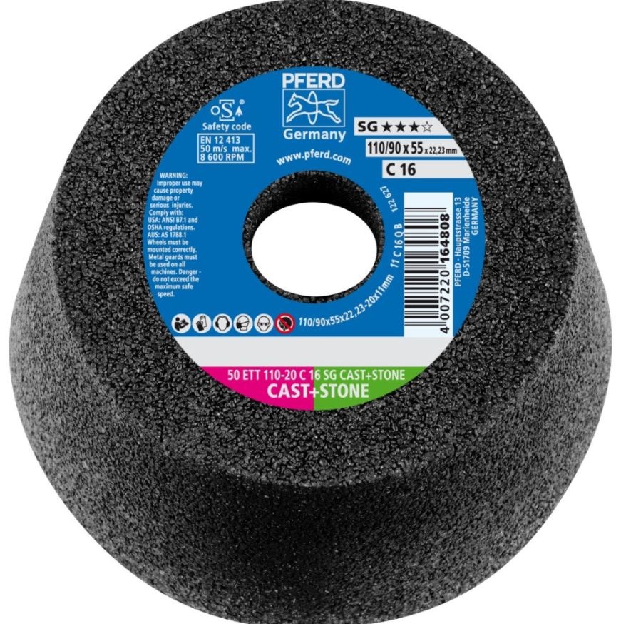 Sliphuvud Pferd C16 SG CAST+STONE 50 ETT; 110x20 mm