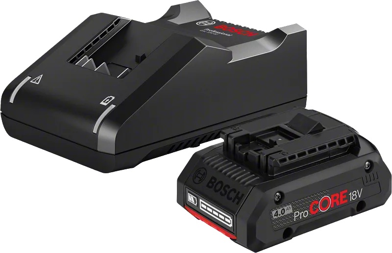 Tillbehörsset Bosch GBA ProCORE 18 V; 1x4,0 Ah batteri + laddare GAL 18V-40