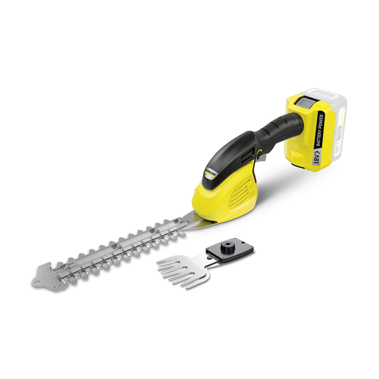 Häck- och grässax-set Karcher GSH 18-20; 18 V; 20 cm längd; sladdlös (utan batteri och laddare)