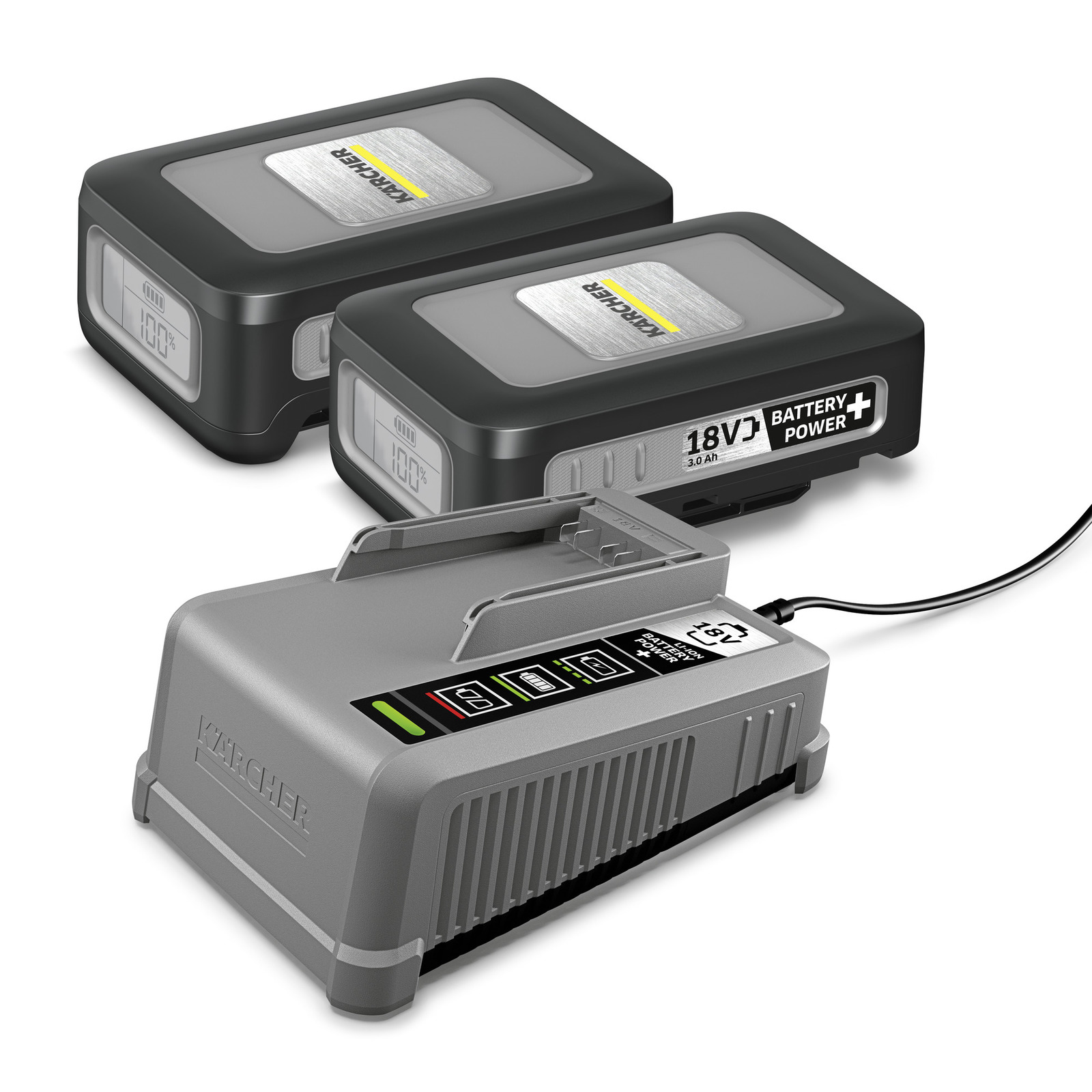 Batteri Karcher Power+ 18 V; 2x3,0 Ah + snabbladdare Power +