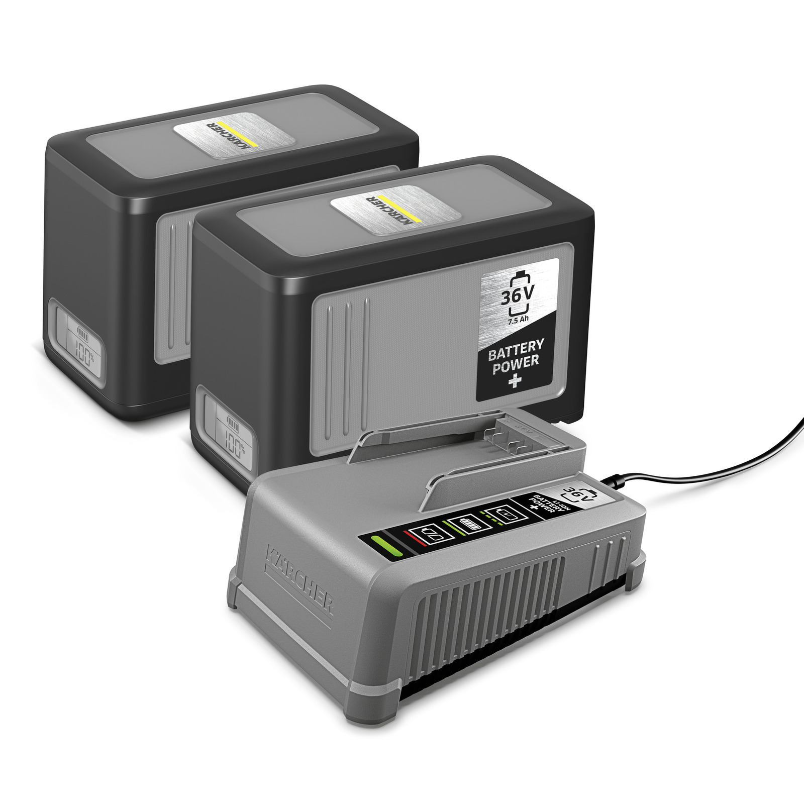 Batteri Karcher Power+ 36 V; 2x7,5 Ah + snabbladdare Power +