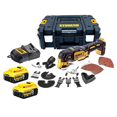 Flerfunktionsverktyg DeWalt DCS356P2-QW; 18 V; 2x5,0 Ah batt.