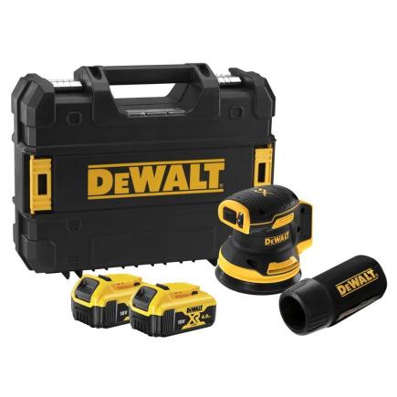 Excenterslip DeWalt DCW210P2-QW; 18 V; 2x5,0 Ah batt.