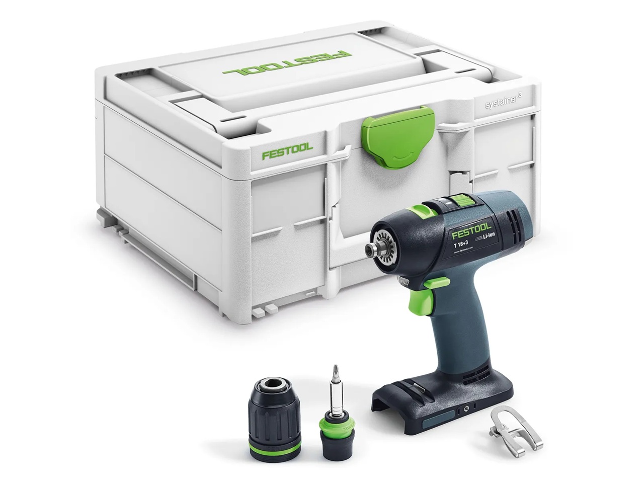 Skruvdragare/borr Festool T 18+3-Basic; 18 V (utan batteri och laddare)