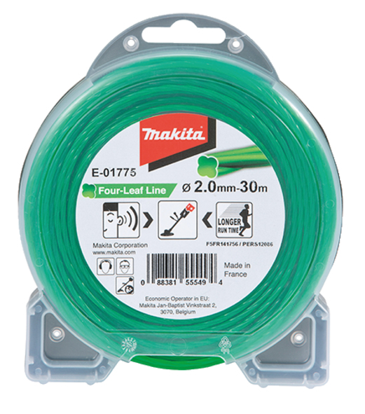 Trimmertråd Makita E-01775; 2,0 mm/30 m